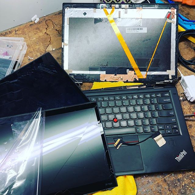 Not my day today ... just cracked a new replacement screen while trying to fix my laptop
